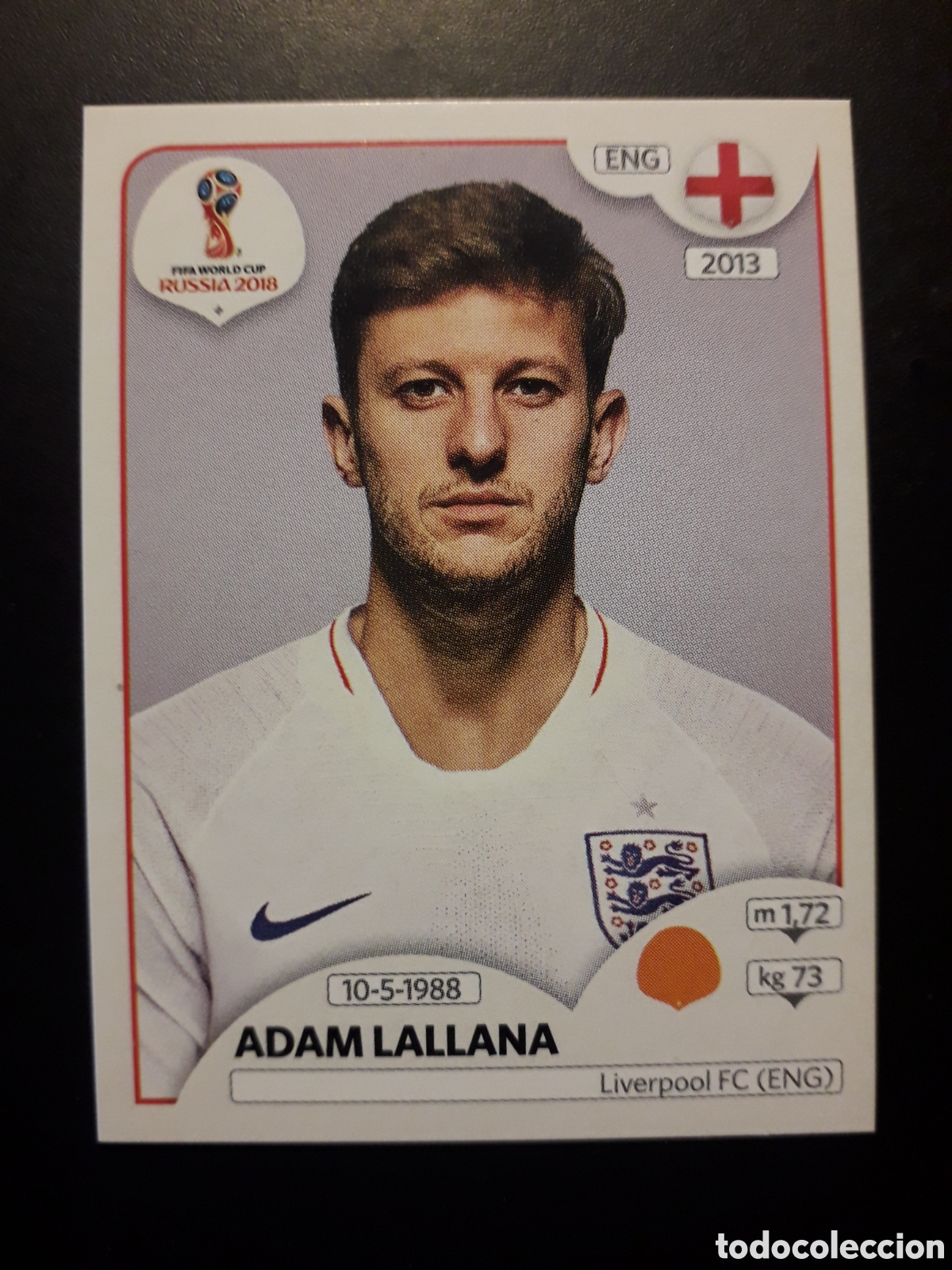 Cromos de f&uacute;tbol: ADAM LALLANA INGLATERRA MUNDIAL F&Uacute;TBOL RUSIA RUSSIA 2018 N&deg; 586 PANINI SIN PEGAR, PEDIDO M&Iacute;NIMO 3&euro;.
