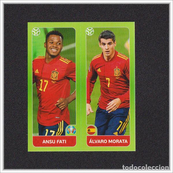 Cromos de f&uacute;tbol: PEARL EDITION UEFA EURO 2020 EUROCOPA 20 PANINI ANSU FATI MORATA 538 ESPA&Ntilde;A EDICI&Oacute;N PERLA ALBUM