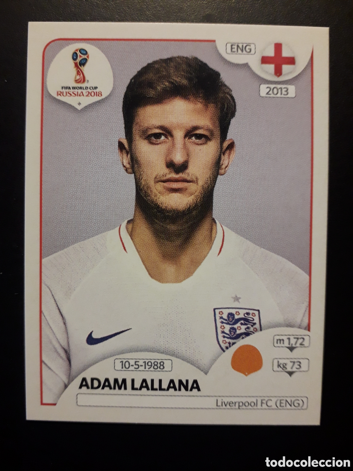 Cromos de f&uacute;tbol: ADAM LALLANA INGLATERRA MUNDIAL F&Uacute;TBOL RUSIA RUSSIA 2018 N&deg; 586 PANINI SIN PEGAR, PEDIDO M&Iacute;NIMO 3&euro;.
