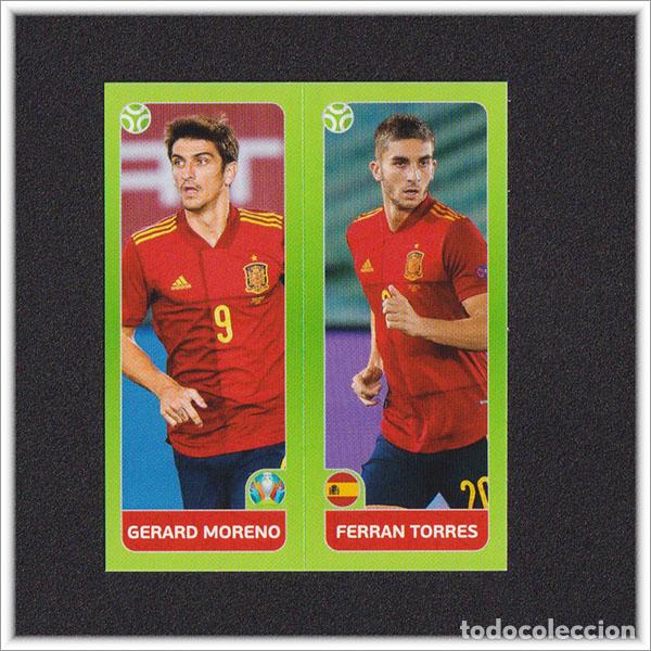 Cromos de f&uacute;tbol: PEARL EDITION UEFA EURO 2020 EUROCOPA 20 PANINI FERRAN TORRES GERARD MORENO 539 ESPA&Ntilde;A EDICI&Oacute;N PERLA