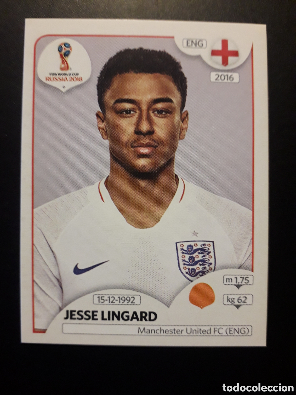 Cromos de f&uacute;tbol: JESSE LINGARD INGLATERRA MUNDIAL F&Uacute;TBOL RUSIA RUSSIA 2018 N&deg; 587 PANINI SIN PEGAR PEDIDO M&Iacute;NIMO 3&euro;.