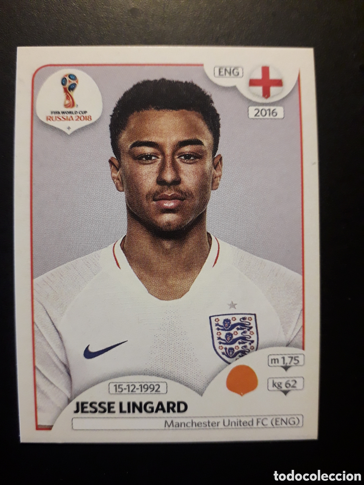 Cromos de f&uacute;tbol: JESSE LINGARD INGLATERRA MUNDIAL F&Uacute;TBOL RUSIA RUSSIA 2018 N&deg; 587 PANINI SIN PEGAR PEDIDO M&Iacute;NIMO 3&euro;.
