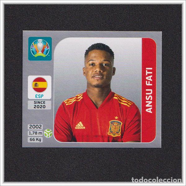 Cromos de f&uacute;tbol: PEARL EDITION UEFA EURO 2020 EUROCOPA PANINI ANSU FATI 529 ROOKIE ESPA&Ntilde;A EDICI&Oacute;N SUIZA PERLA ALBUM