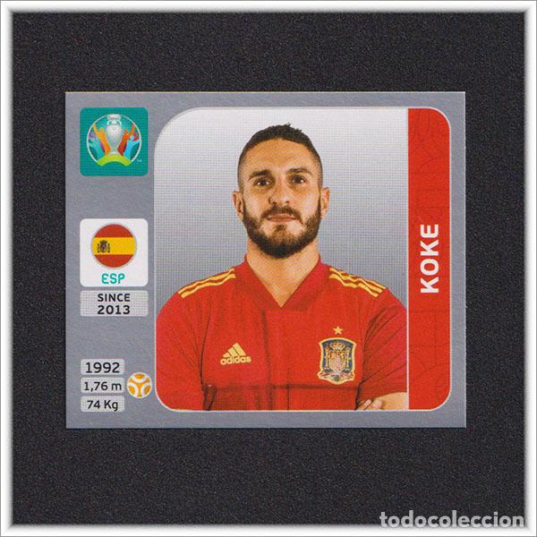 Cromos de f&uacute;tbol: PEARL EDITION UEFA EURO 2020 EUROCOPA 20 PANINI KOKE 524 ESPA&Ntilde;A SPAIN EDICI&Oacute;N SUIZA PERLA ALBUM
