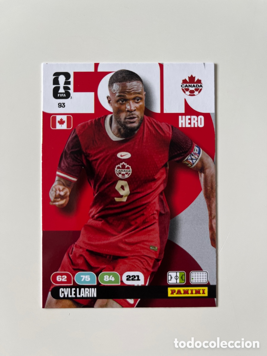 Cromos de f&uacute;tbol: Cyle Larin 93 adrenalyn