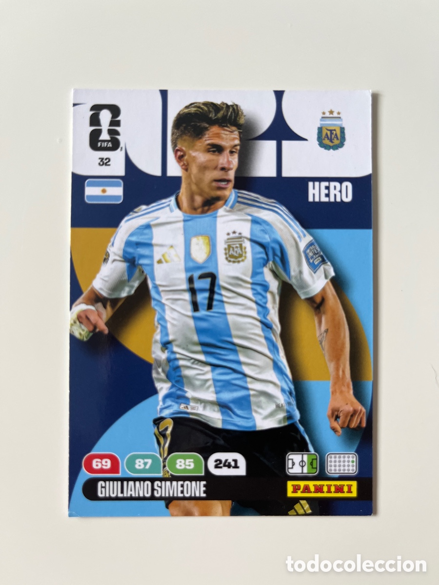Cromos de f&uacute;tbol: Giuliano simeone 32 adrenalyn
