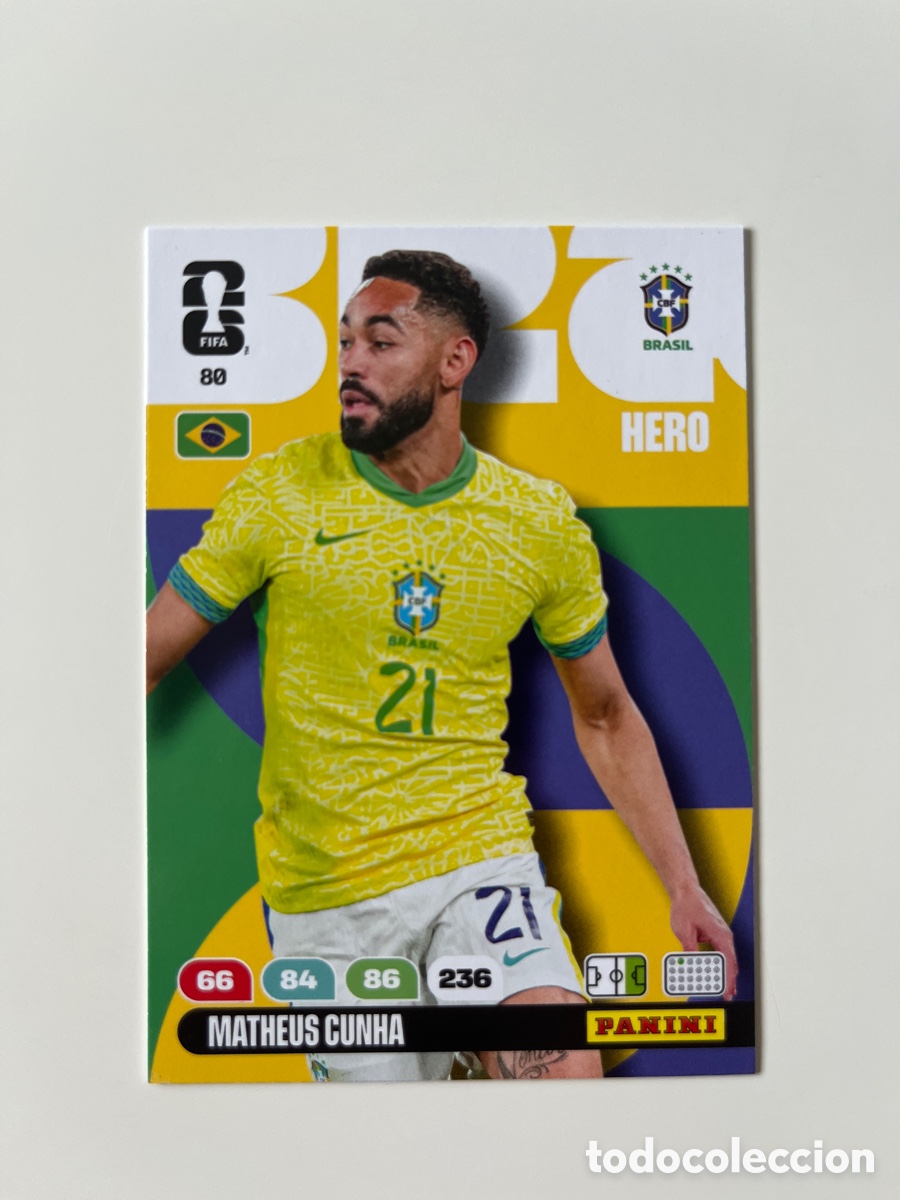 Cromos de f&uacute;tbol: Matheus Cunha 80 adrenalyn
