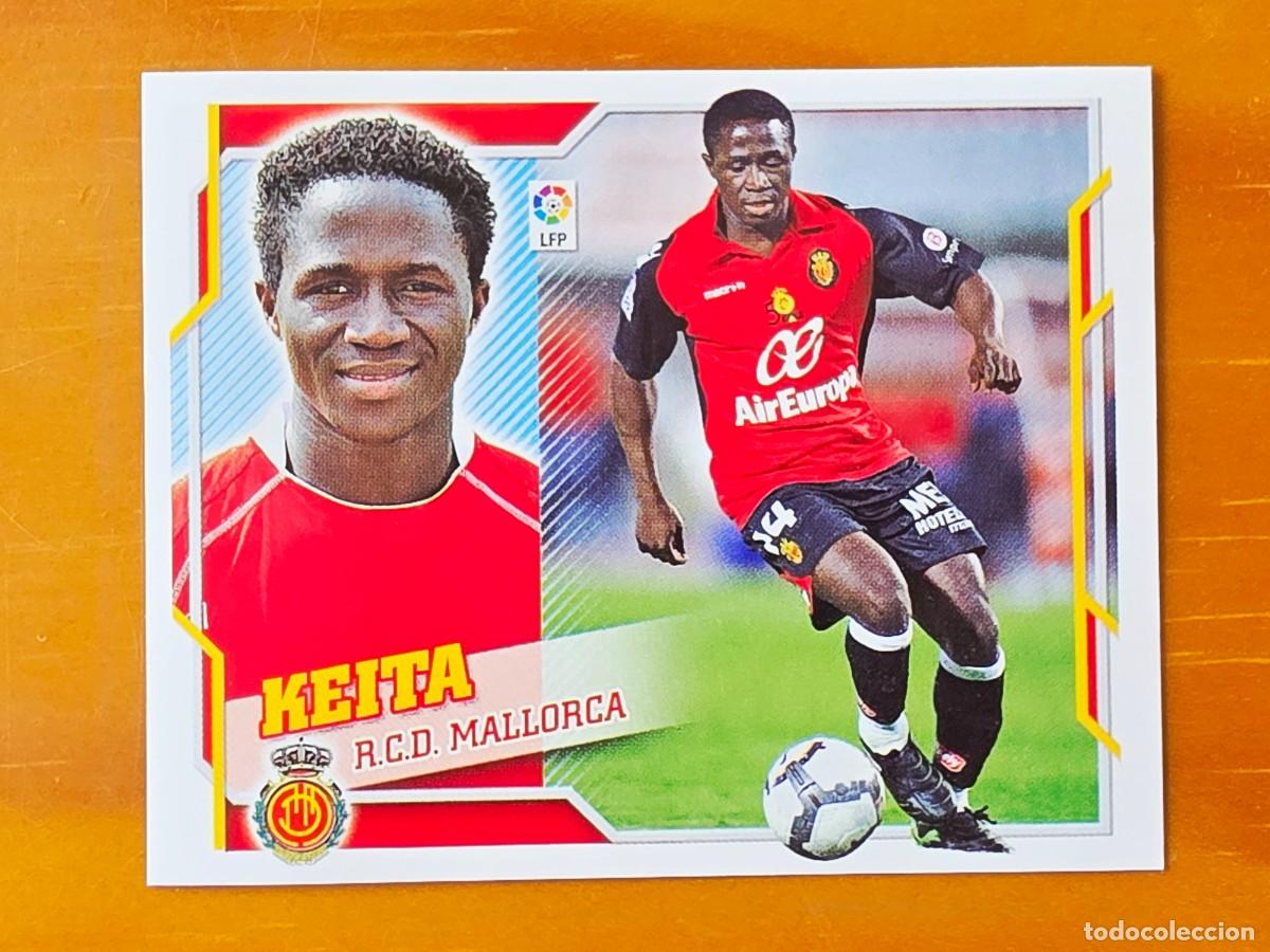 Cromos de f&uacute;tbol: 14 B Keita, Baja, RCD Mallorca, Panini Ediciones Liga Este 2010 2011 10 11