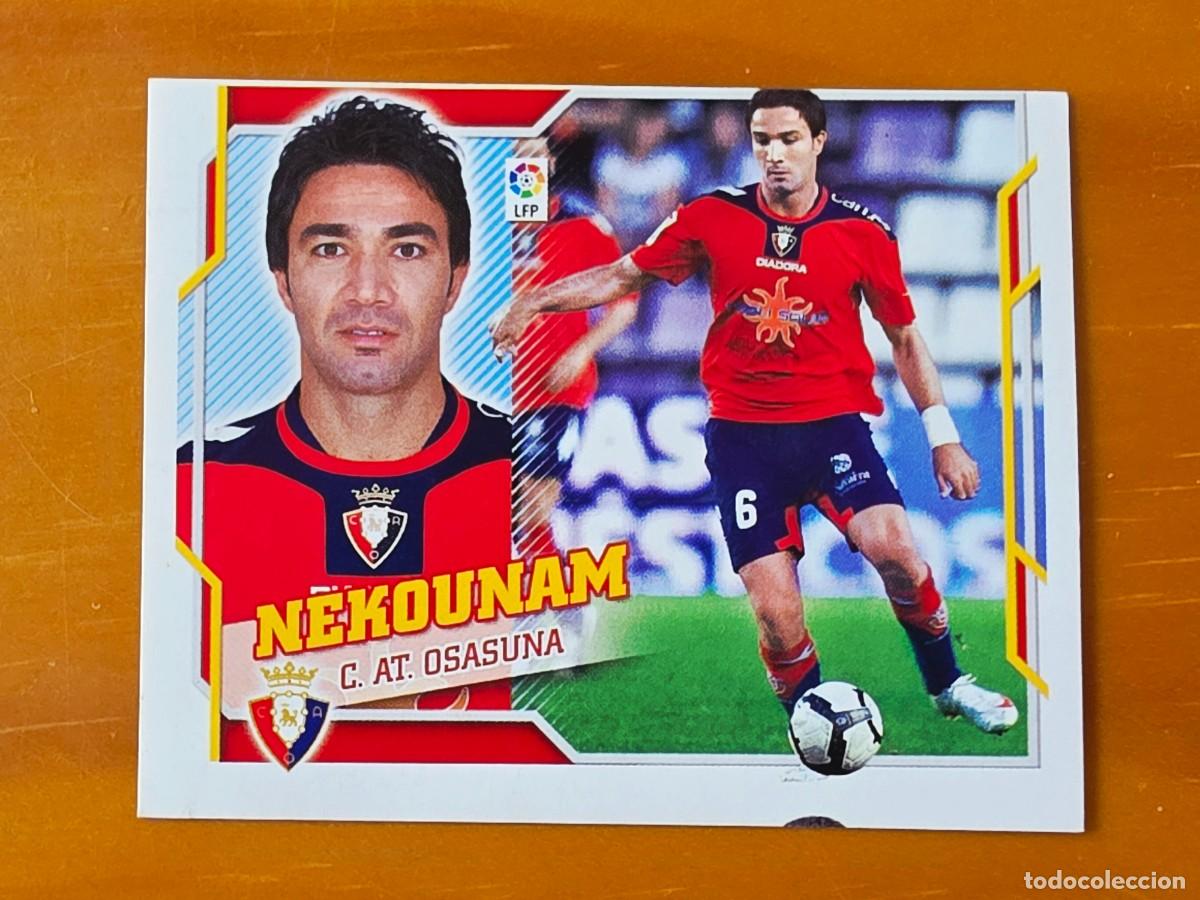 Cromos de f&uacute;tbol: 8 A Nekounam, ERROR DE CORTE, CA Osasuna, Panini Ediciones Liga Este 2010 2011 10 11