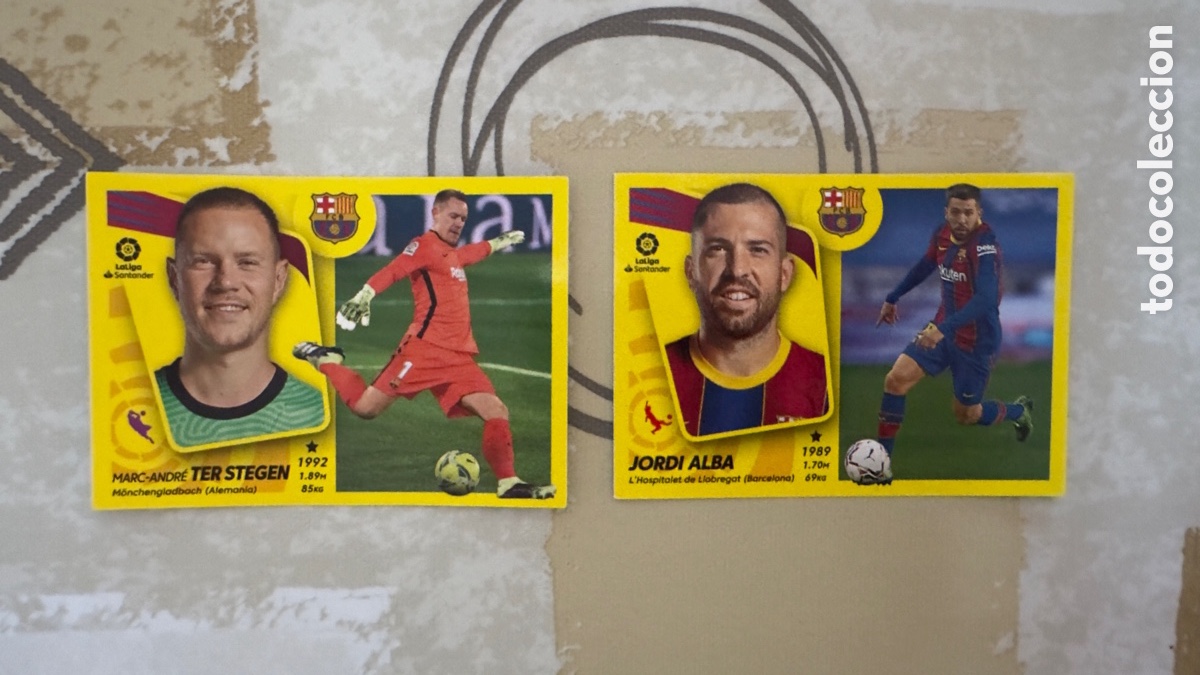 Cromos de f&uacute;tbol: Lote L028: Cromos de futbol Colecciones Liga este 21/22 FC Barcelona