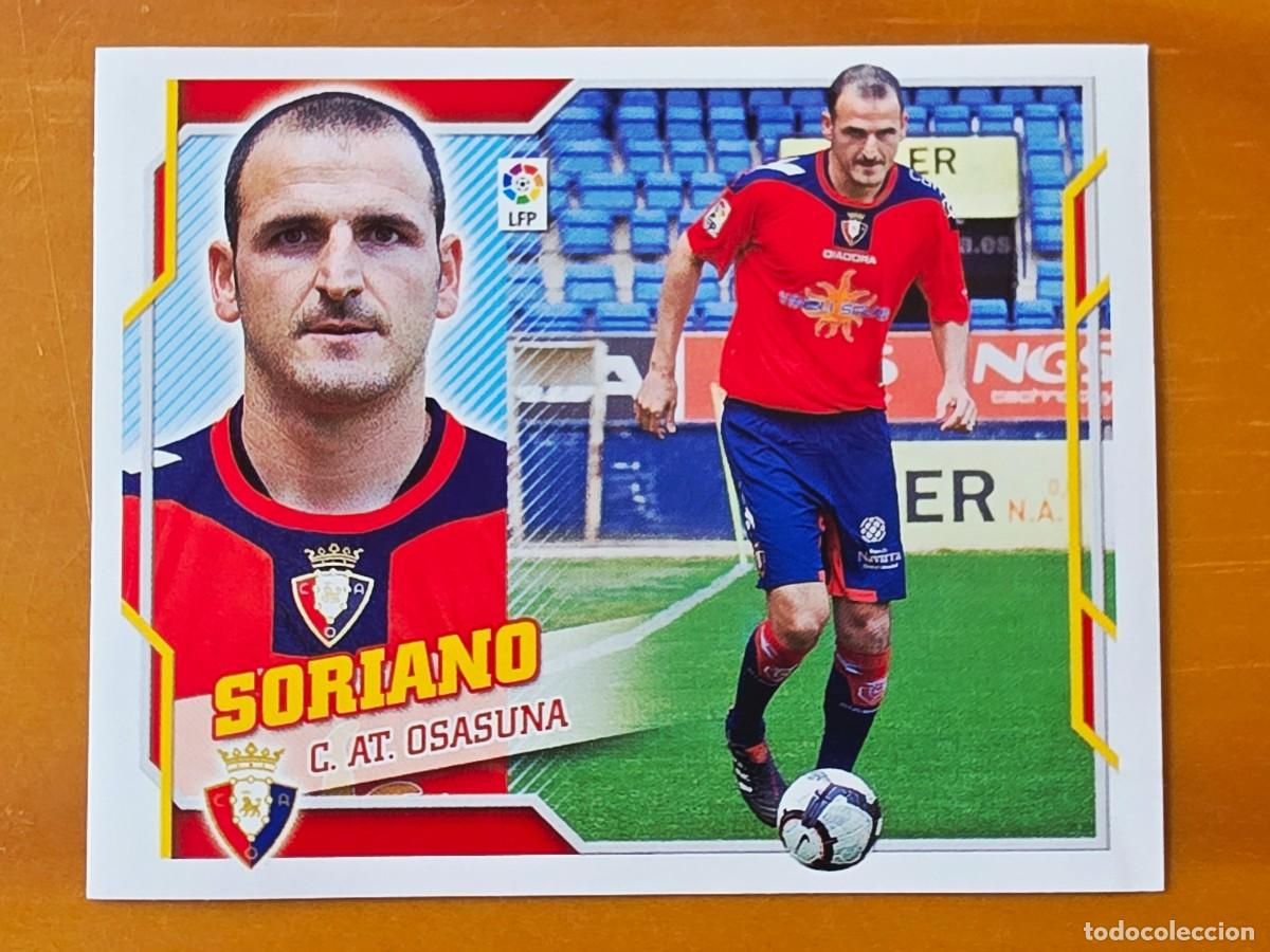 Cromos de f&uacute;tbol: 9 Soriano, CA Osasuna, Panini Ediciones Liga Este 2010 2011 10 11