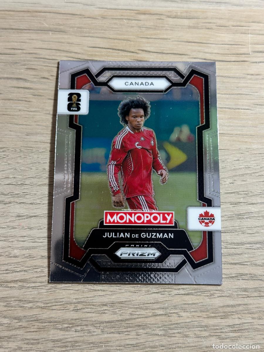 Fu&szlig;ball-Sticker: JULIAN DE GUZMAN 77 CANADA WORLD CUP 2026 PANINI PRIZM MONOPOLY
