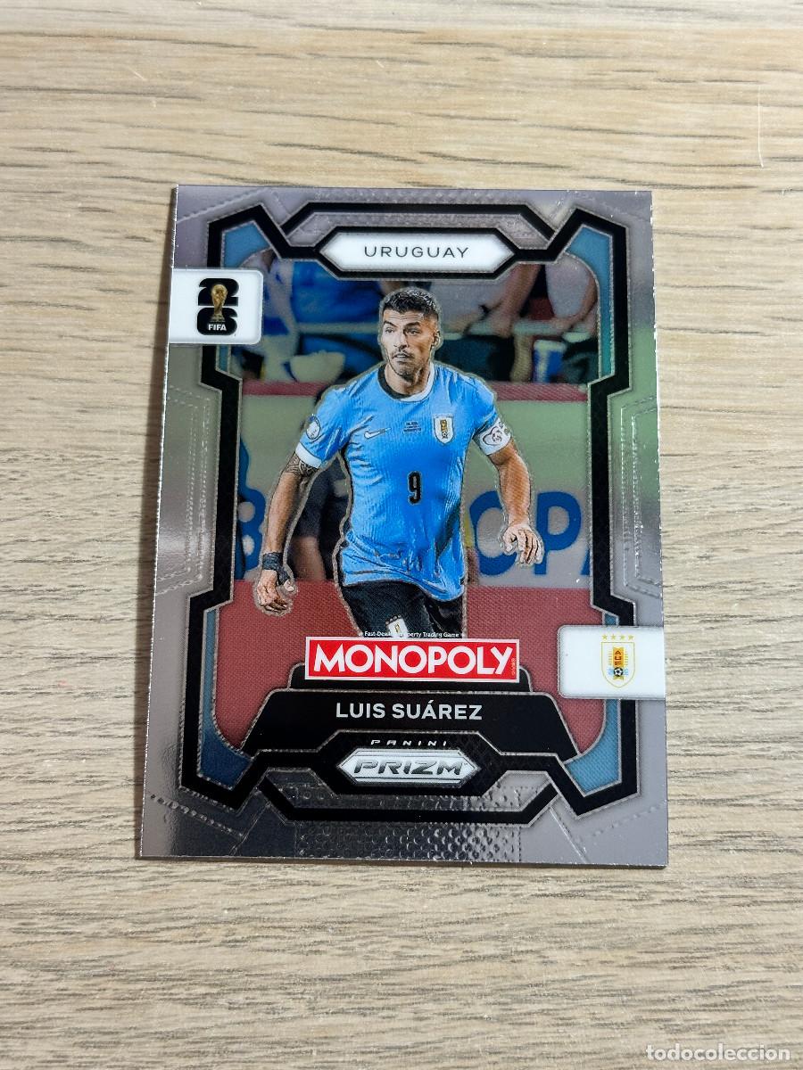 Football Stickers: LUIS SUAREZ 67 URUGUAY WORLD CUP 2026 PANINI PRIZM MONOPOLY