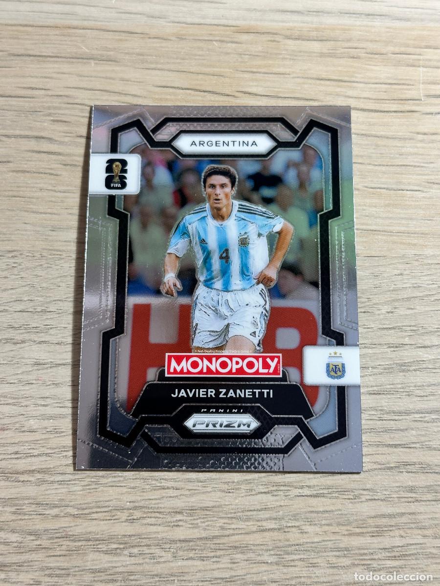 Cromos de f&uacute;tbol: JAVIER ZANETTI 5 ARGENTINA WORLD CUP 2026 PANINI PRIZM MONOPOLY