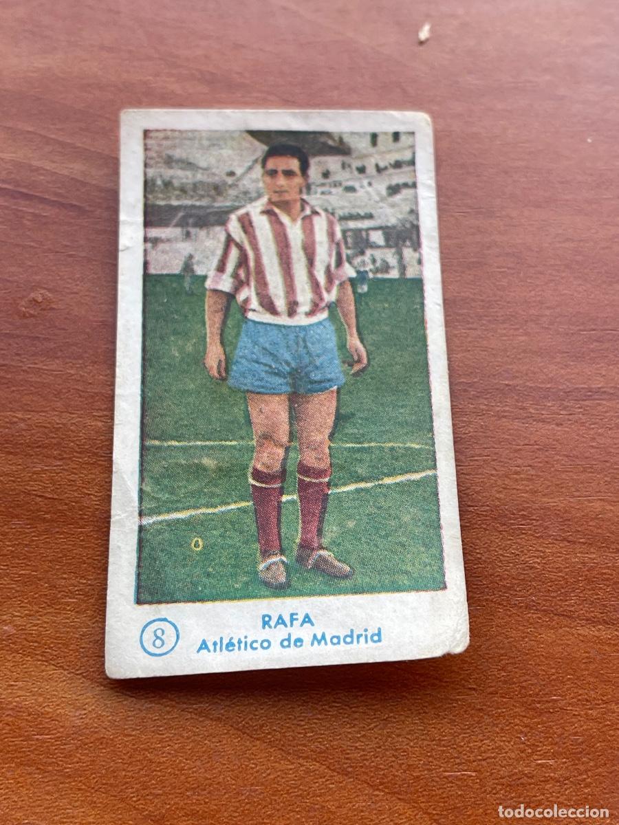 Cromos de f&uacute;tbol: RAFA 8 ATLETICO DE MADRID Gr&aacute;ficas Bachende liga 1957 1958 sin pegar