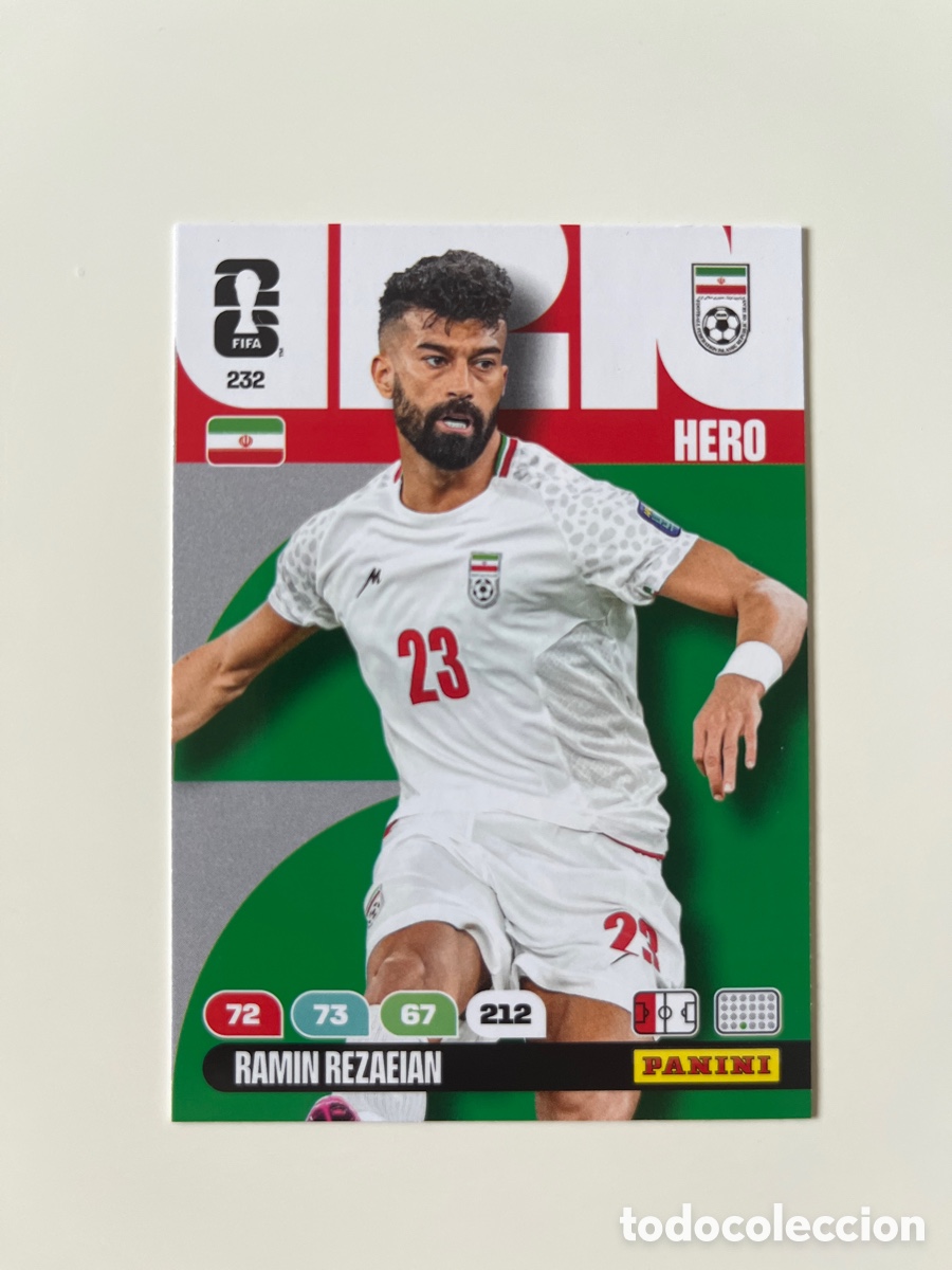 Fu&szlig;ball-Sticker: Ramin rezaeian 232 adrenalyn