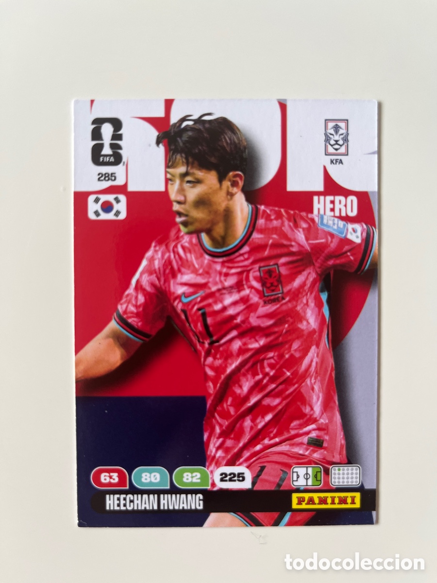 Cromos de f&uacute;tbol: Heechan Hwang 285 adrenalyn
