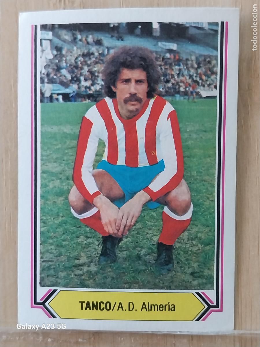 Cromos de f&uacute;tbol: TANCO ALMERIA UF FICHAJE 18 ED ESTE LIGA 1980 80 81 CROMO SIN PEGAR NUNCA ORIGINAL