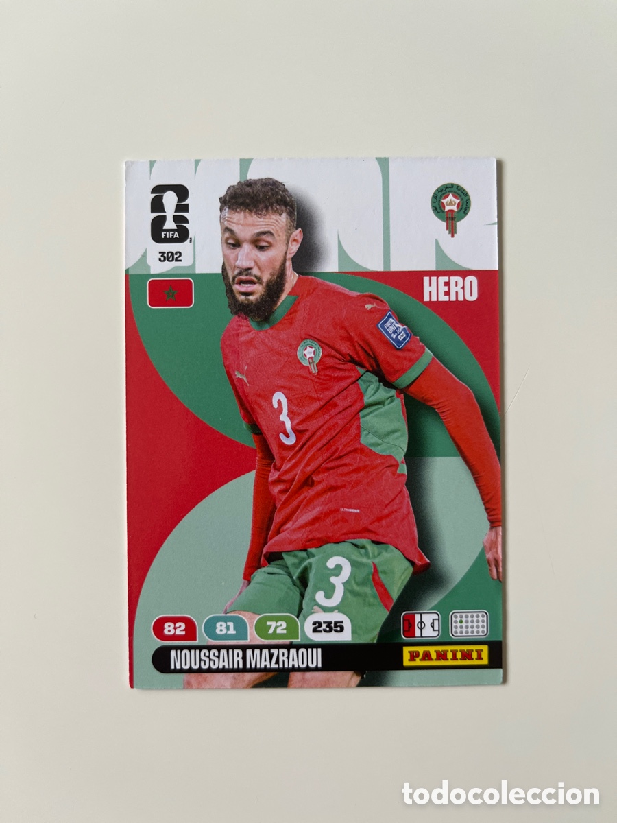 Cromos de f&uacute;tbol: Noussair mazraoui 302 adrenalyn