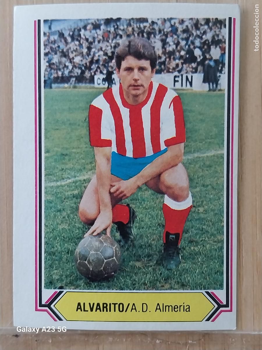Cromos de Futebol: ALVARITO ALMERIA UF FICHAJE 14 ED ESTE LIGA 1980 80 81 CROMO SIN PEGAR NUNCA ORIGINAL
