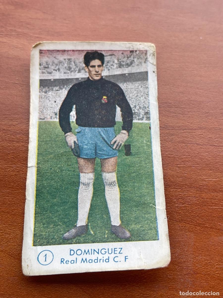 Cromos de Futebol: DOMINGUES 1 REAL MADRID Gr&aacute;ficas Bachende liga 1957 1958 sin pegar