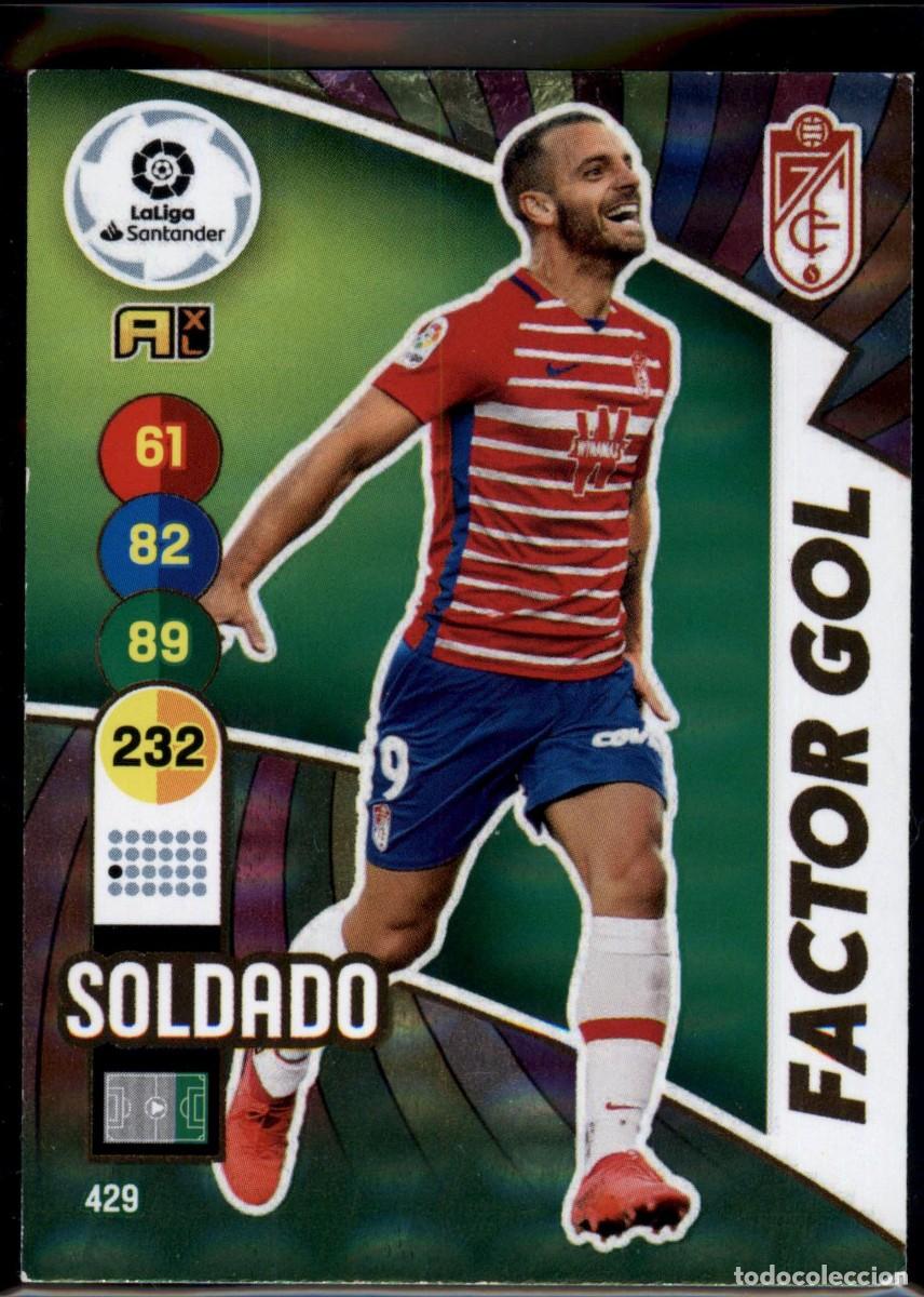 Cromos de Futebol: Soldado Factor Gol N&ordm; 429 Granada CF LaLiga Santander Adrenalyn XL 2020 2021 Panini 20 21