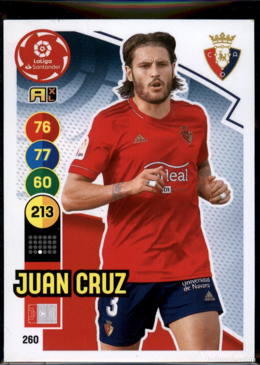 Cromos de f&uacute;tbol: Juan Cruz N&ordm; 160 CA Osasuna LaLiga Santander Adrenalyn XL 2020 2021 Panini 20 21