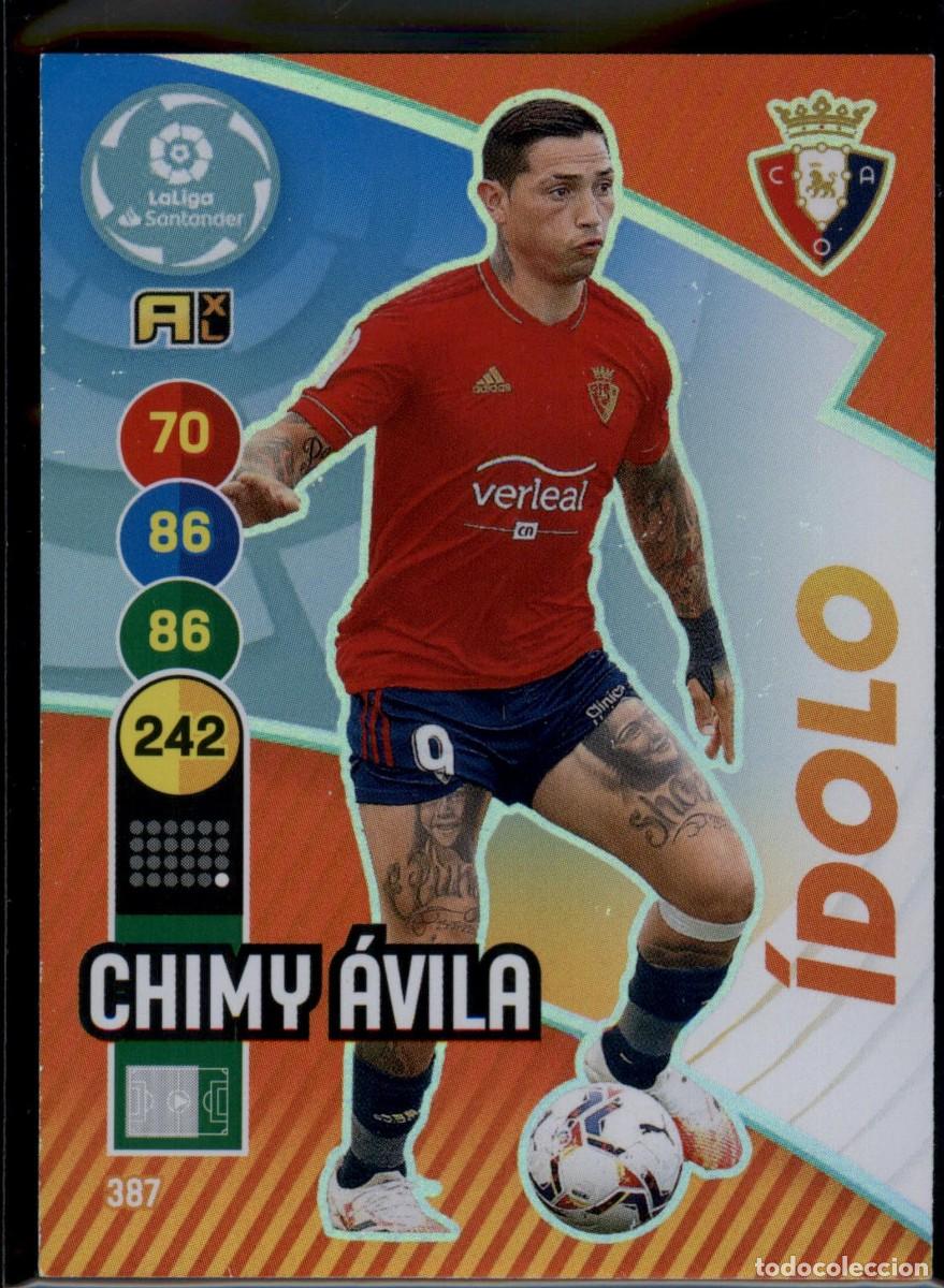 Cromos de f&uacute;tbol: Chimy &Aacute;vila &Iacute;dolo N&ordm; 387 CA Osasuna LaLiga Santander Adrenalyn XL 2020 2021 Panini 20 21