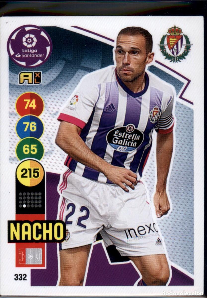 Cromos de f&uacute;tbol: Nacho N&ordm; 332 Real Valladolid LaLiga Santander Adrenalyn XL 2020 2021 Panini 20 21