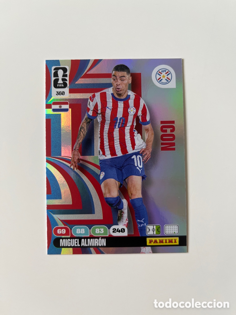 Cromos de f&uacute;tbol: Miguel almiron 360 icon adrenalyn