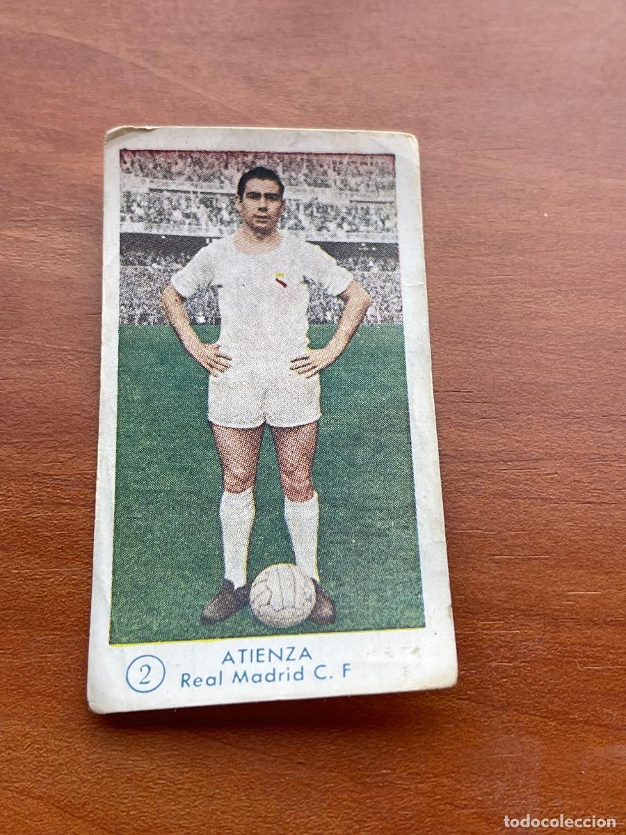 Cromos de f&uacute;tbol: ATIENZA 2 REAL MADRID Gr&aacute;ficas Bachende liga 1957 1958 sin pegar