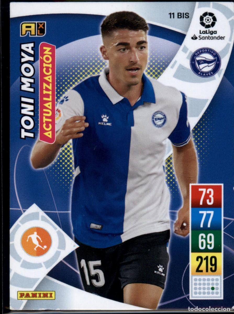Fu&szlig;ball-Sticker: Toni Moya Actualizaci&oacute;n N&ordm; 11 Bis Alav&eacute;s LaLiga Santander Adrenalyn XL 2020 2021 Panini 20 21