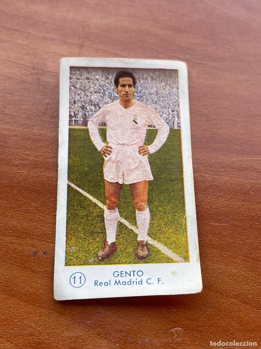 Cromos de f&uacute;tbol: GENTO 11 REAL MADRID Gr&aacute;ficas Bachende liga 1957 1958 sin pegar