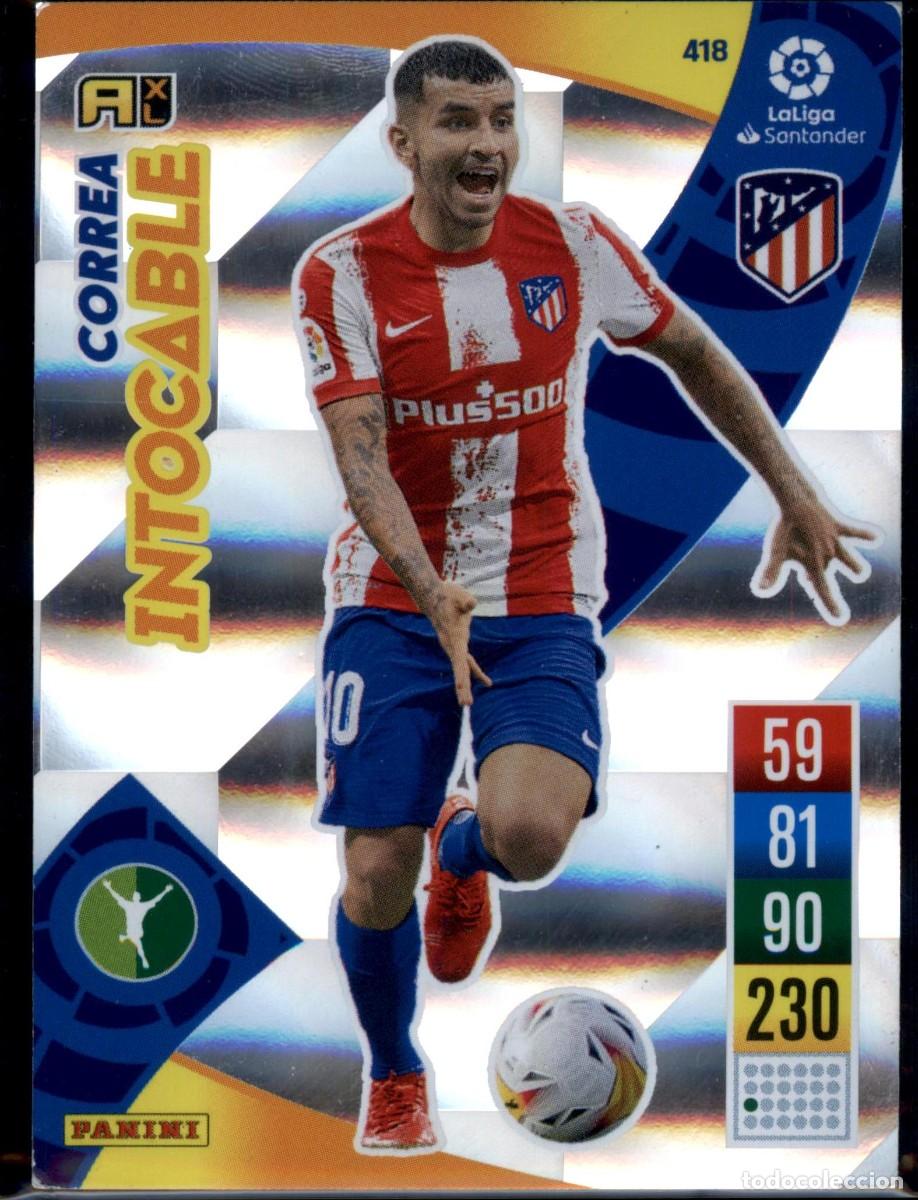 Figurine di Calcio: Correa Intocable N&ordm; 418 Atl&eacute;tico de Madrid La Liga Santander Adrenalyn XL 2020 2021 Panini 20 21