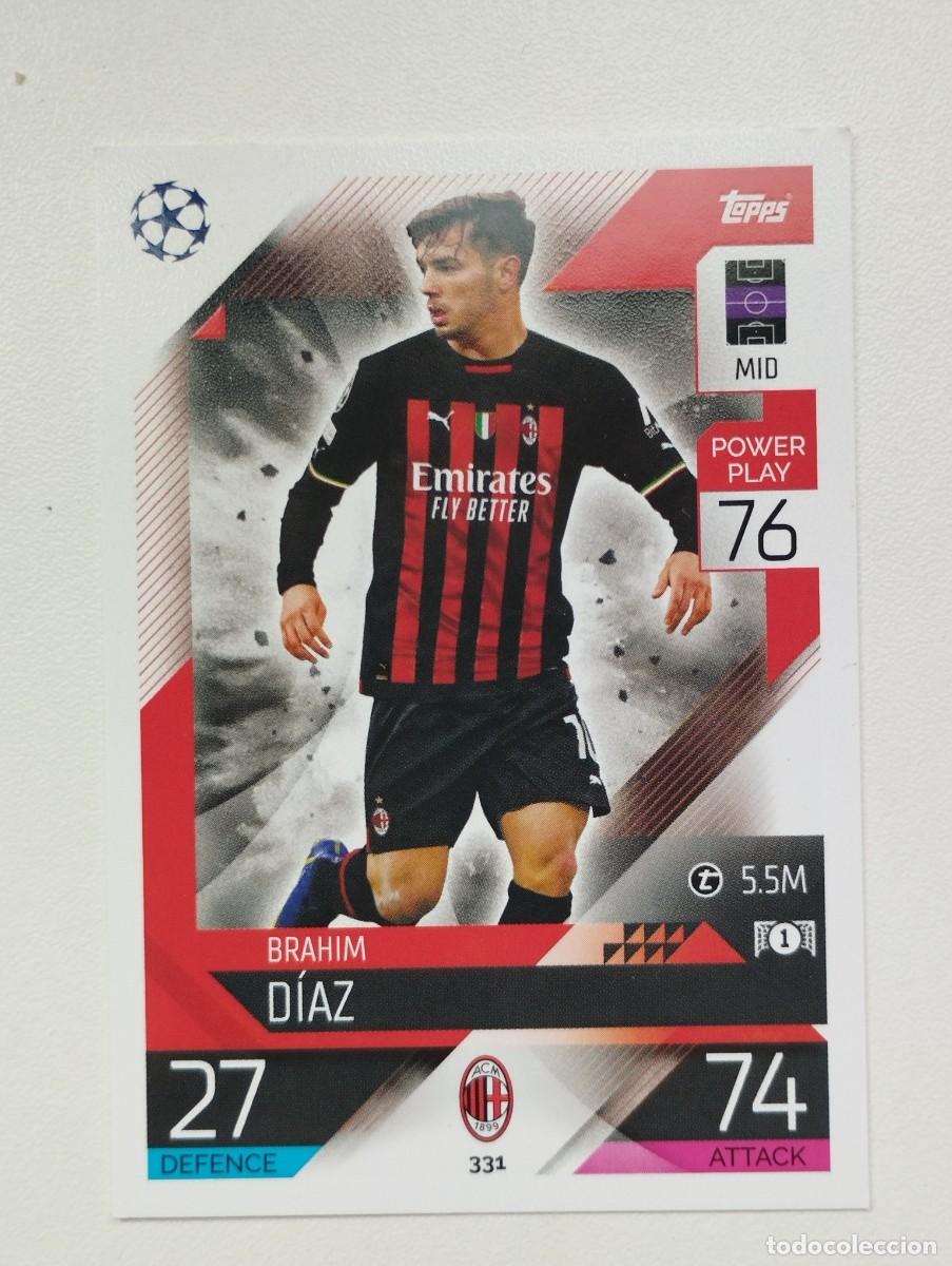 Cartes &agrave; collectionner de Football: CROMO CARD TOPPS MATCH ATTAX 2022 2023 22 23 333 MILAN 331 BRAHIM DIAZ