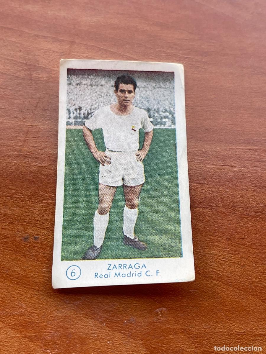 Cromos de f&uacute;tbol: ZARRAGA 6 REAL MADRID Gr&aacute;ficas Bachende liga 1957 1958 sin pegar