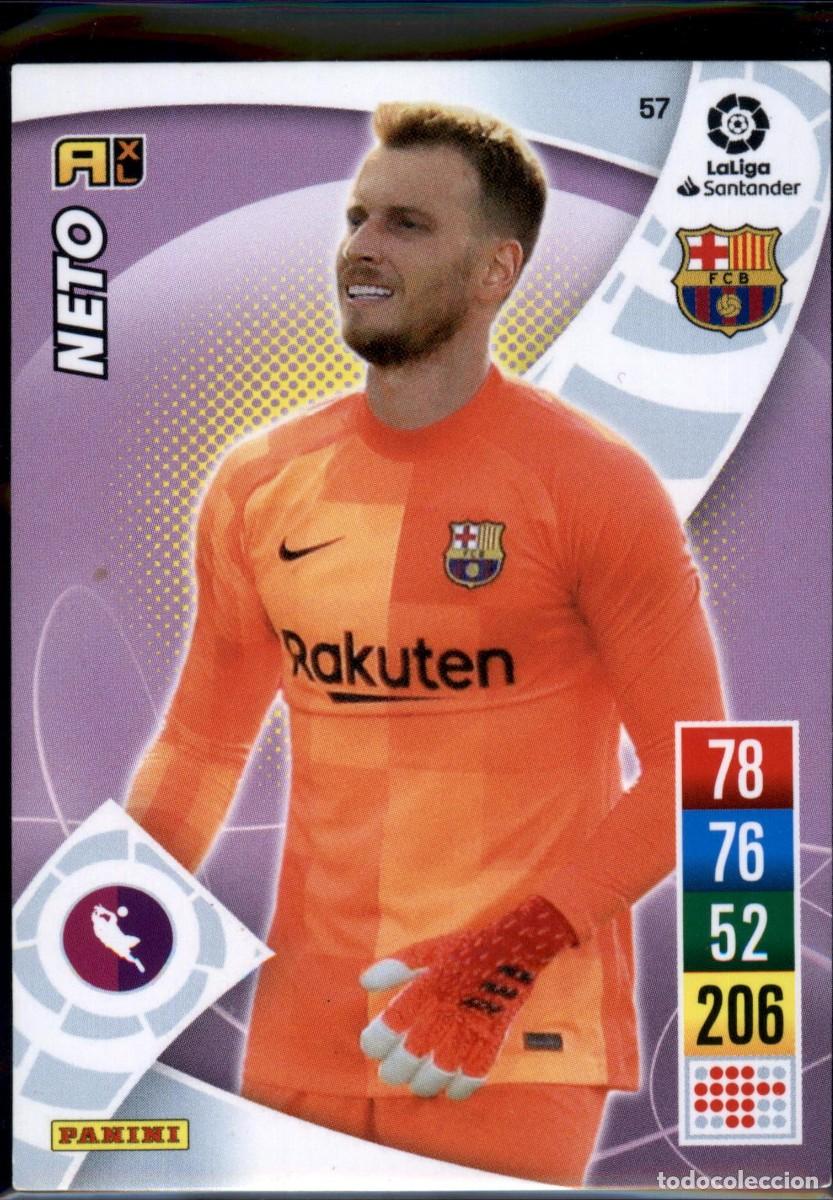 Cromos de f&uacute;tbol: Neto N&ordm; 57 FC Bar&ccedil;a (Barcelona) La Liga Santander Adrenalyn XL 2021 2022 Panini 21 22