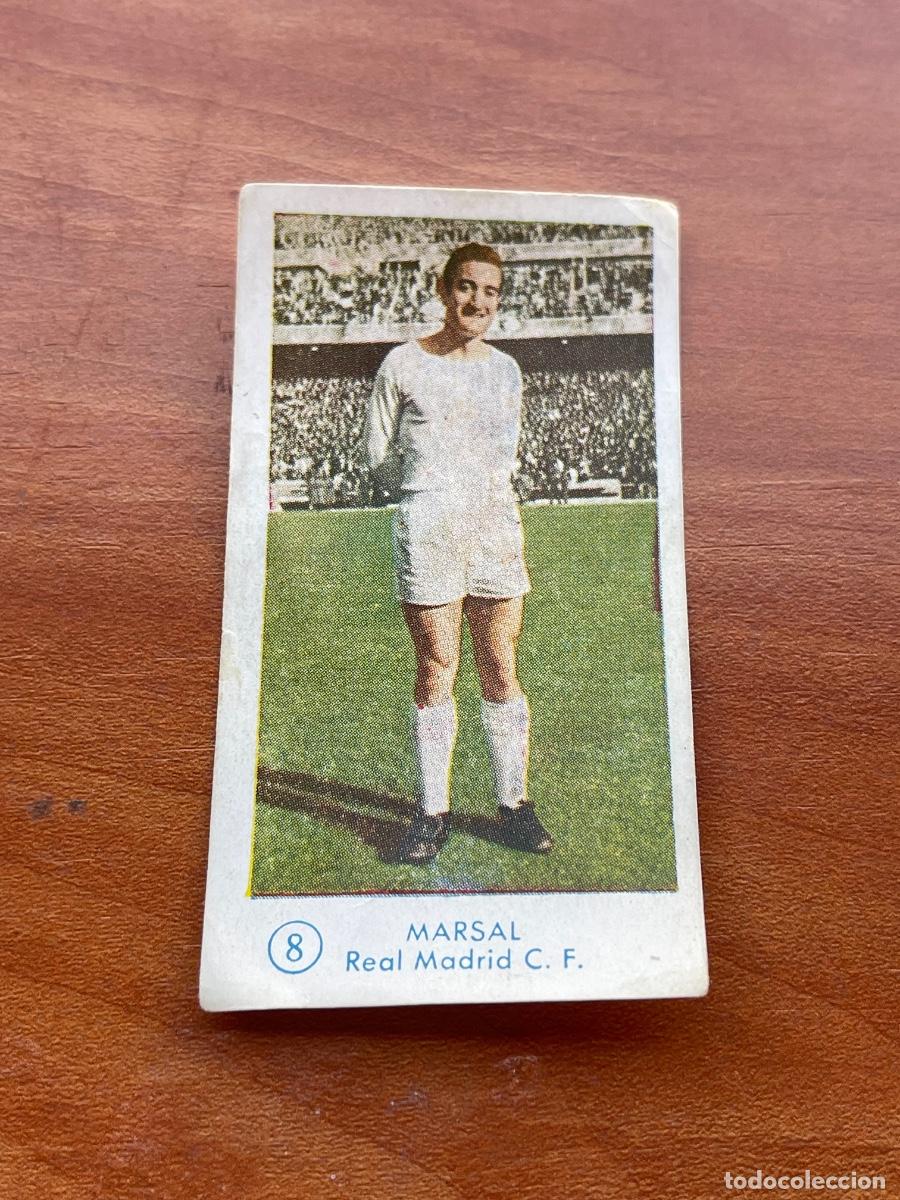 Cromos de f&uacute;tbol: MARSAL 8 REAL MADRID Gr&aacute;ficas Bachende liga 1957 1958 sin pegar