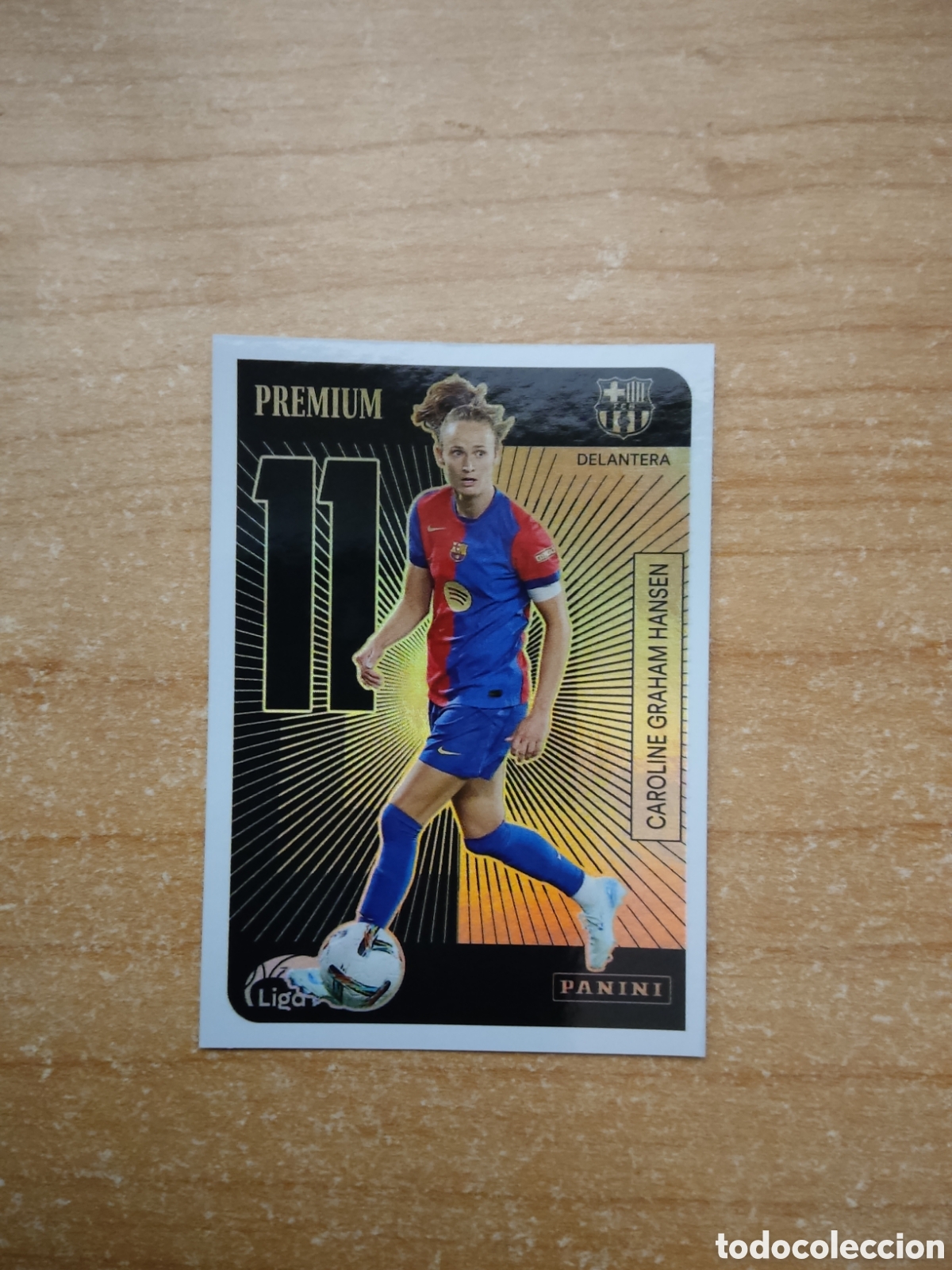 Cromos de f&uacute;tbol: CAROLINE GRAHAM HANSEN BARCELONA PREMIUM LIGA F 2024 2025