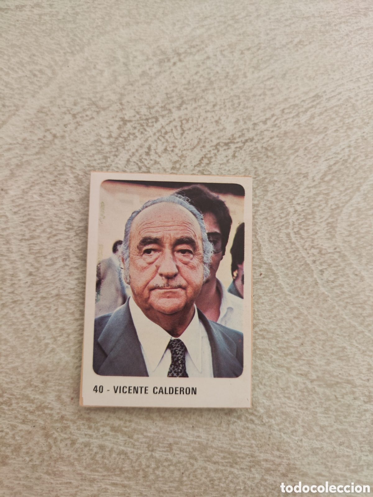 Cromos de f&uacute;tbol: Cromo crom 79 80 despegado 40 Atl&eacute;tico Madrid presidente Vicente Calder&oacute;n