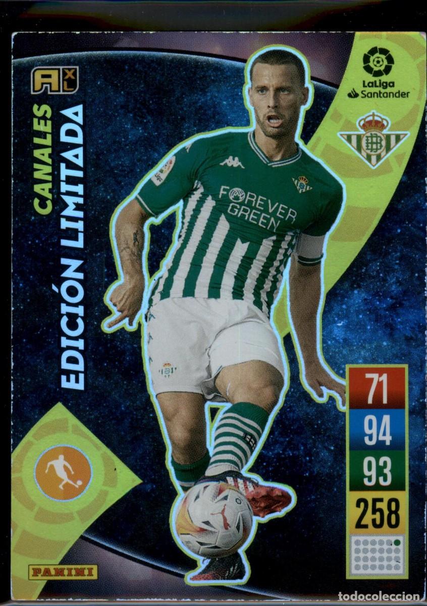 Cromos de f&uacute;tbol: Sergio Canales Edici&oacute;n Limitada Real Betis Liga Santander Adrenalyn XL 2021 2022 Panini 21 22