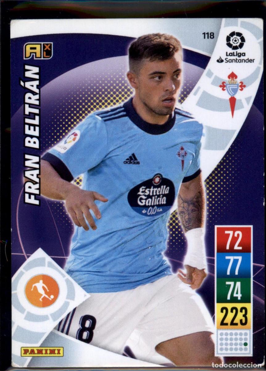 Cromos de f&uacute;tbol: Fran Beltr&aacute;n N&ordm; 118 RC Celta La Liga Santander Adrenalyn XL 2021 2022 Panini 21 22
