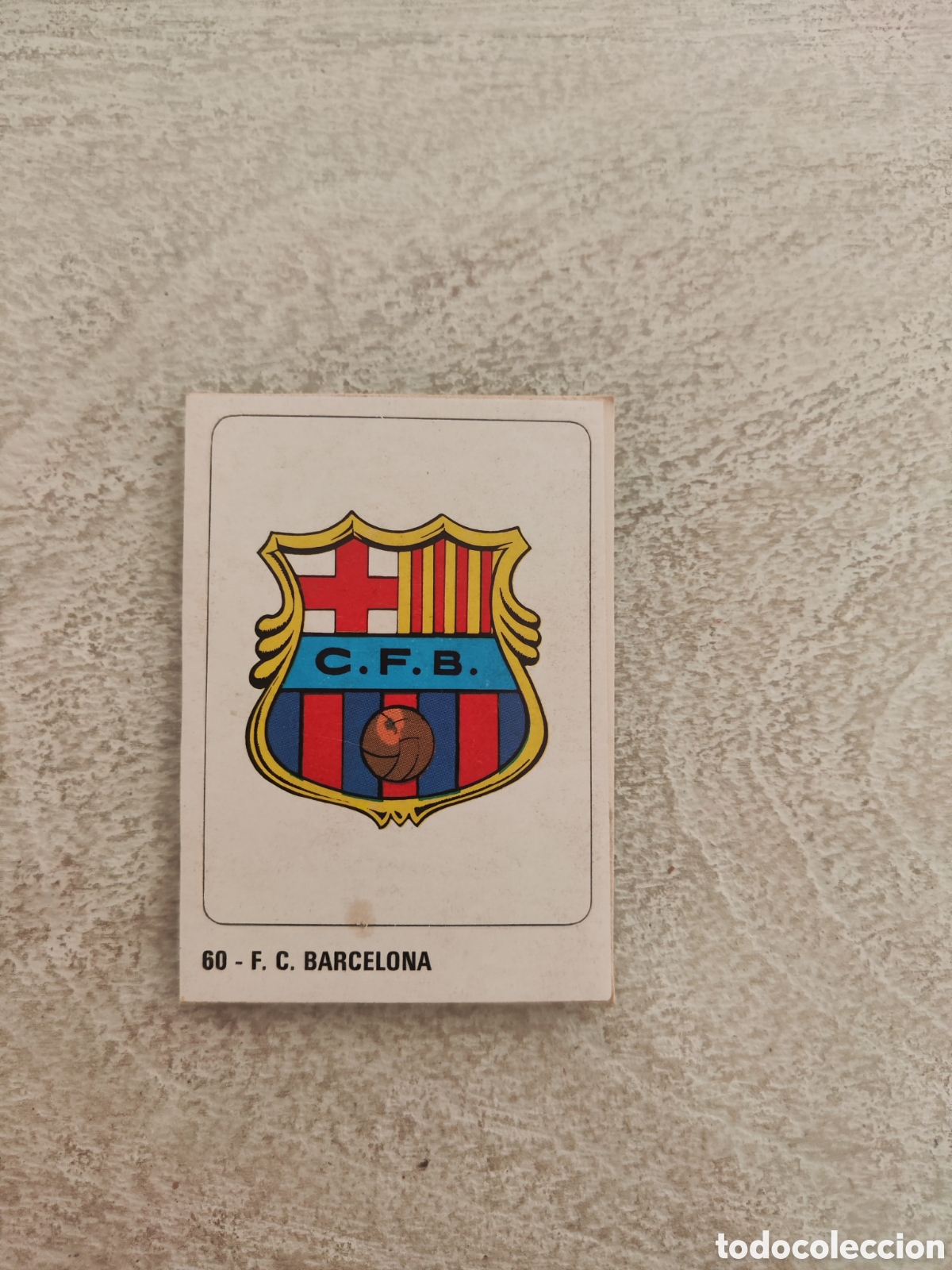 Figurine di Calcio: Cromo crom 79 80 despegado 60 escudo Barcelona