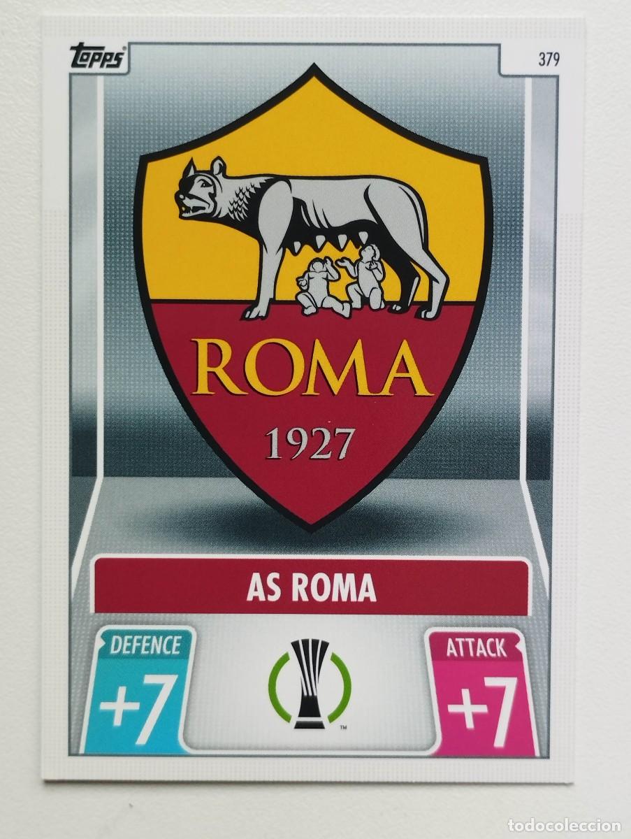 Cromos de f&uacute;tbol: CROMO CARD TOPPS MATCH ATTAX 2021 2022 21 22 ROMA 379 ESCUDO