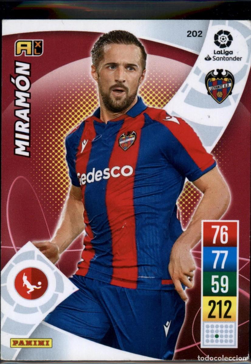Cromos de f&uacute;tbol: Miram&oacute;n N&ordm; 202 Levante UD La Liga Santander Adrenalyn XL 2021 2022 Panini 21 22