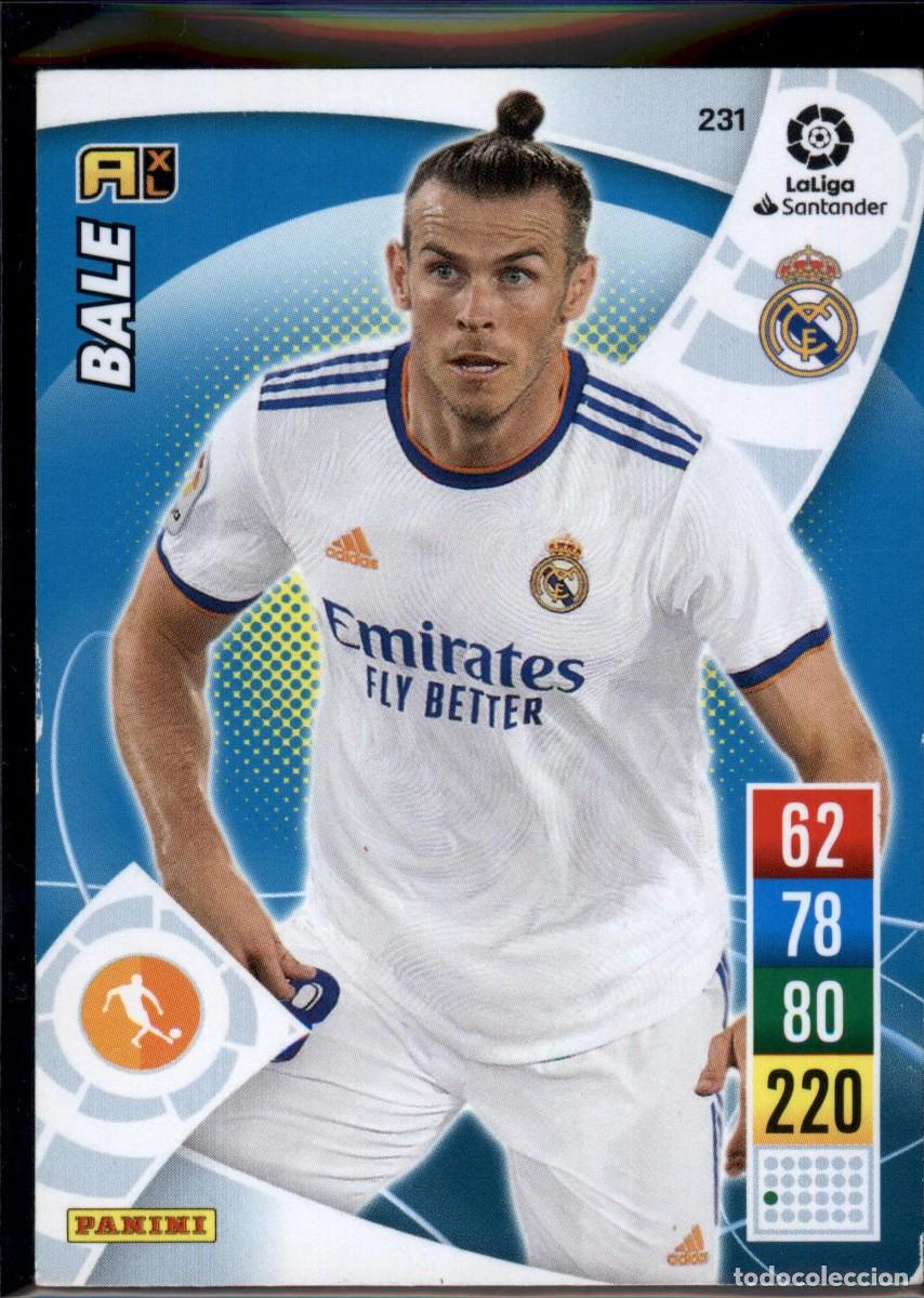 Fu&szlig;ball-Sticker: Bale N&ordm; 231 Real Madrid Santander Adrenalyn XL 2021 2022 Panini 21 22