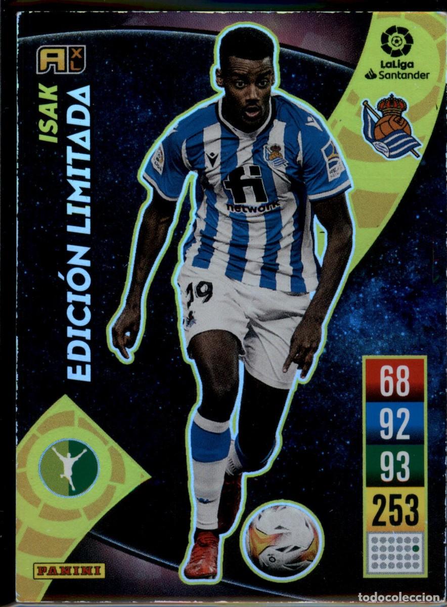 Cromos de f&uacute;tbol: Isak Edici&oacute;n Limitada Real Sociedad LaLiga Santander Adrenalyn XL 2021 2022 Panini 21 22