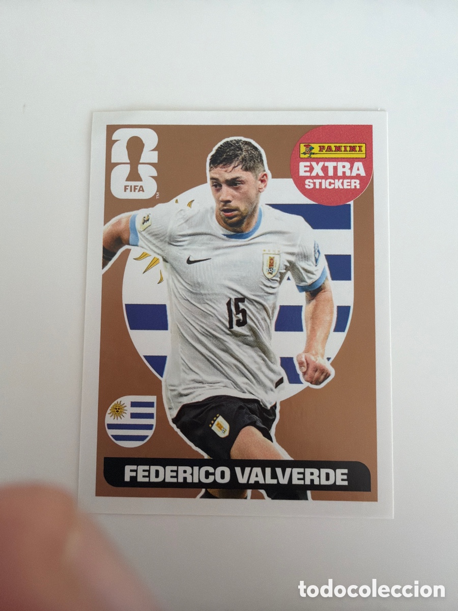 Cromos de f&uacute;tbol: Extra sticker mundial 2026 world cup Federico Valverde bronce panini