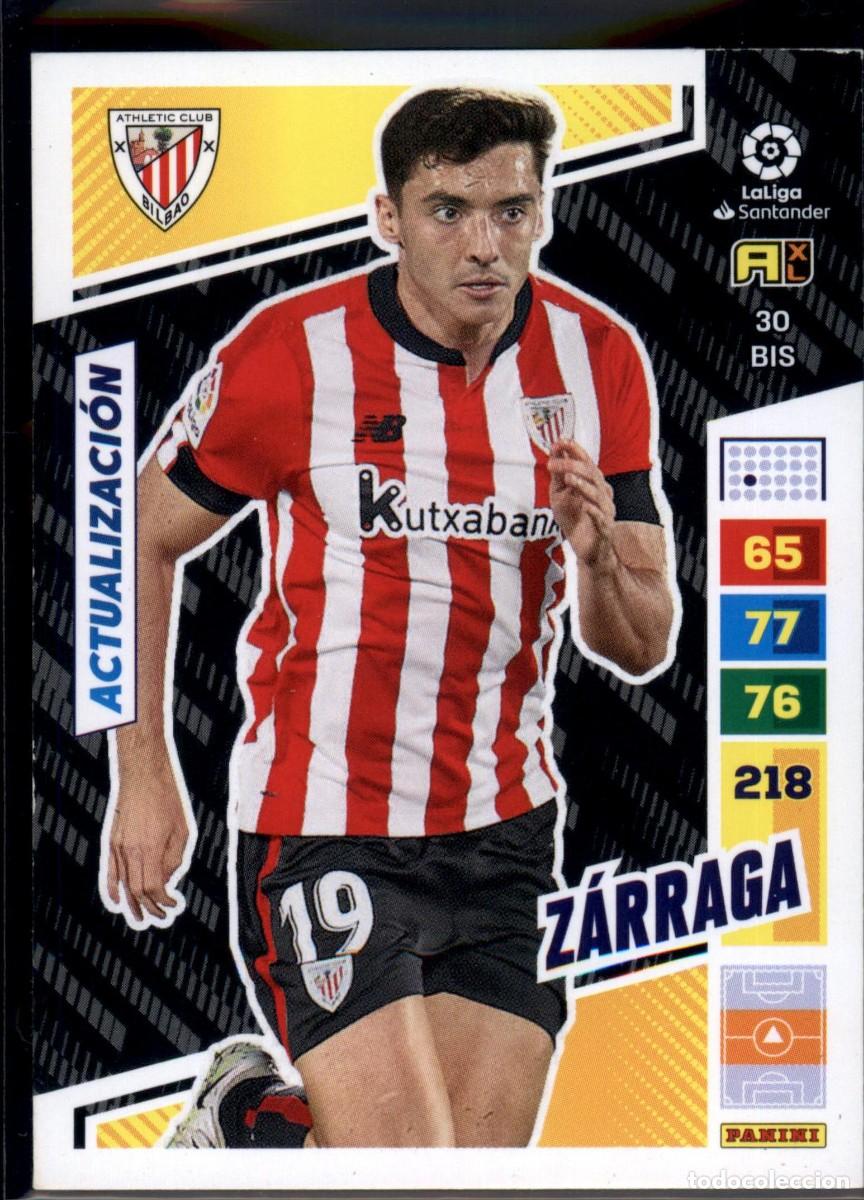 Cromos de f&uacute;tbol: Z&aacute;rraga Actualiziaci&oacute;n N&ordm; 30 Bis Athletic Club La Liga Santander Adrenalyn XL 2022 2023 Panini 22 23