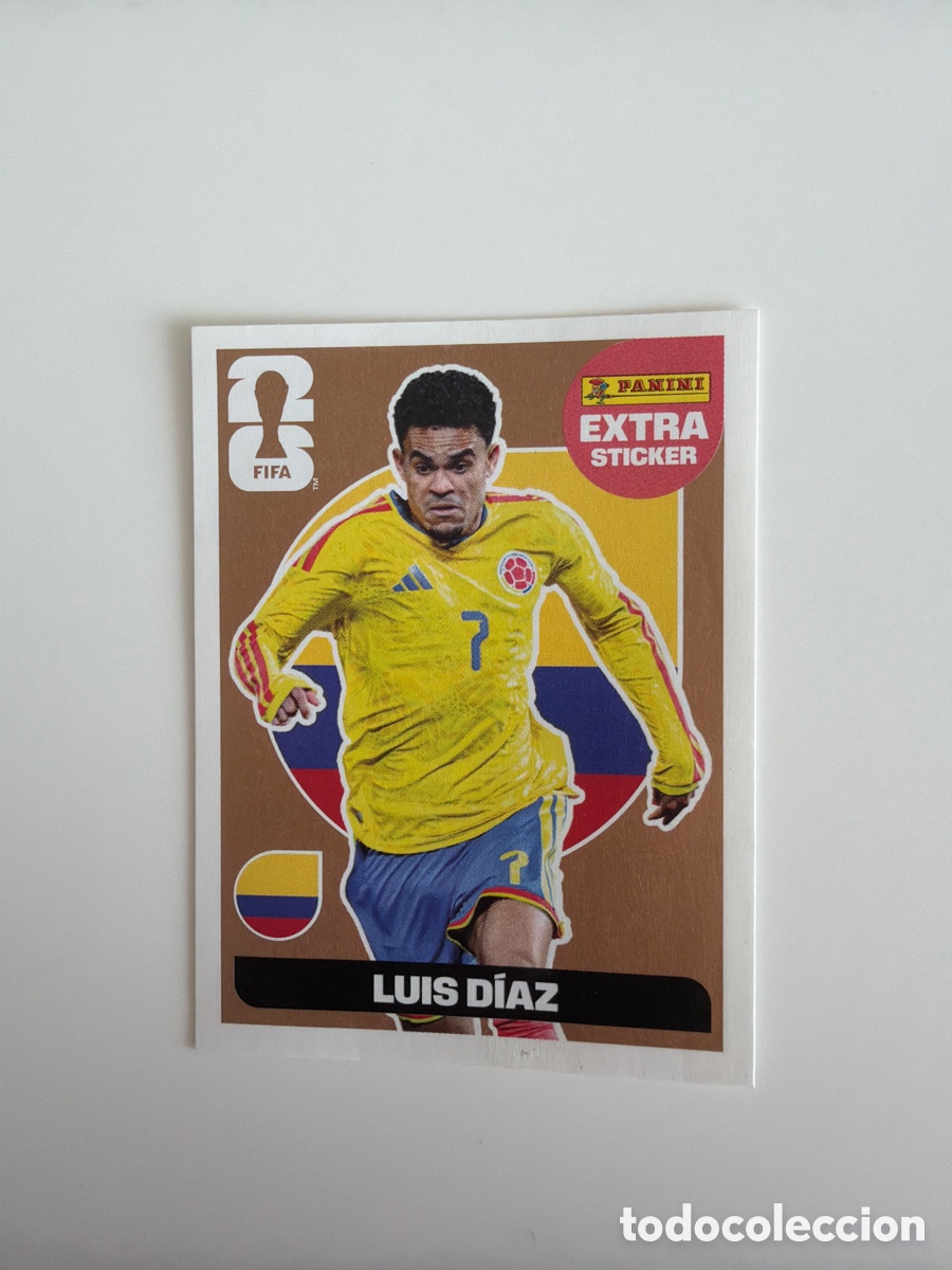 Cromos de Futebol: Extra sticker mundial 2026 world cup luis D&iacute;az bronce panini Colombia